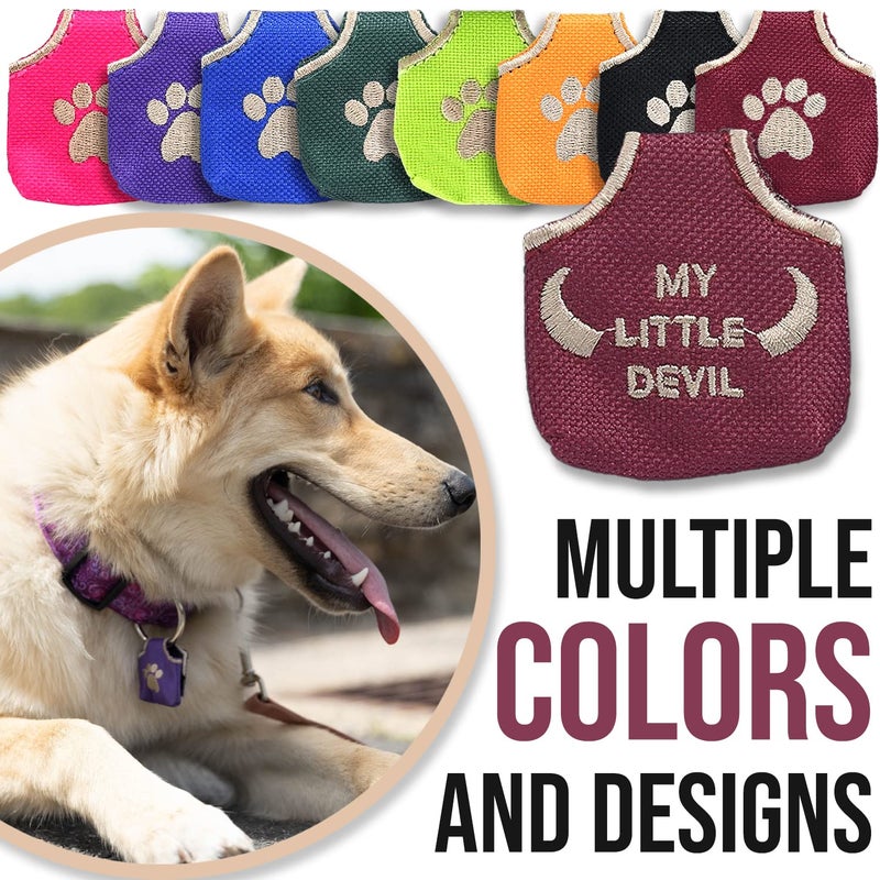 Woofhoof Peace Tag Pictures and Phrases (My Little Devil - Burgundy) - Image 4